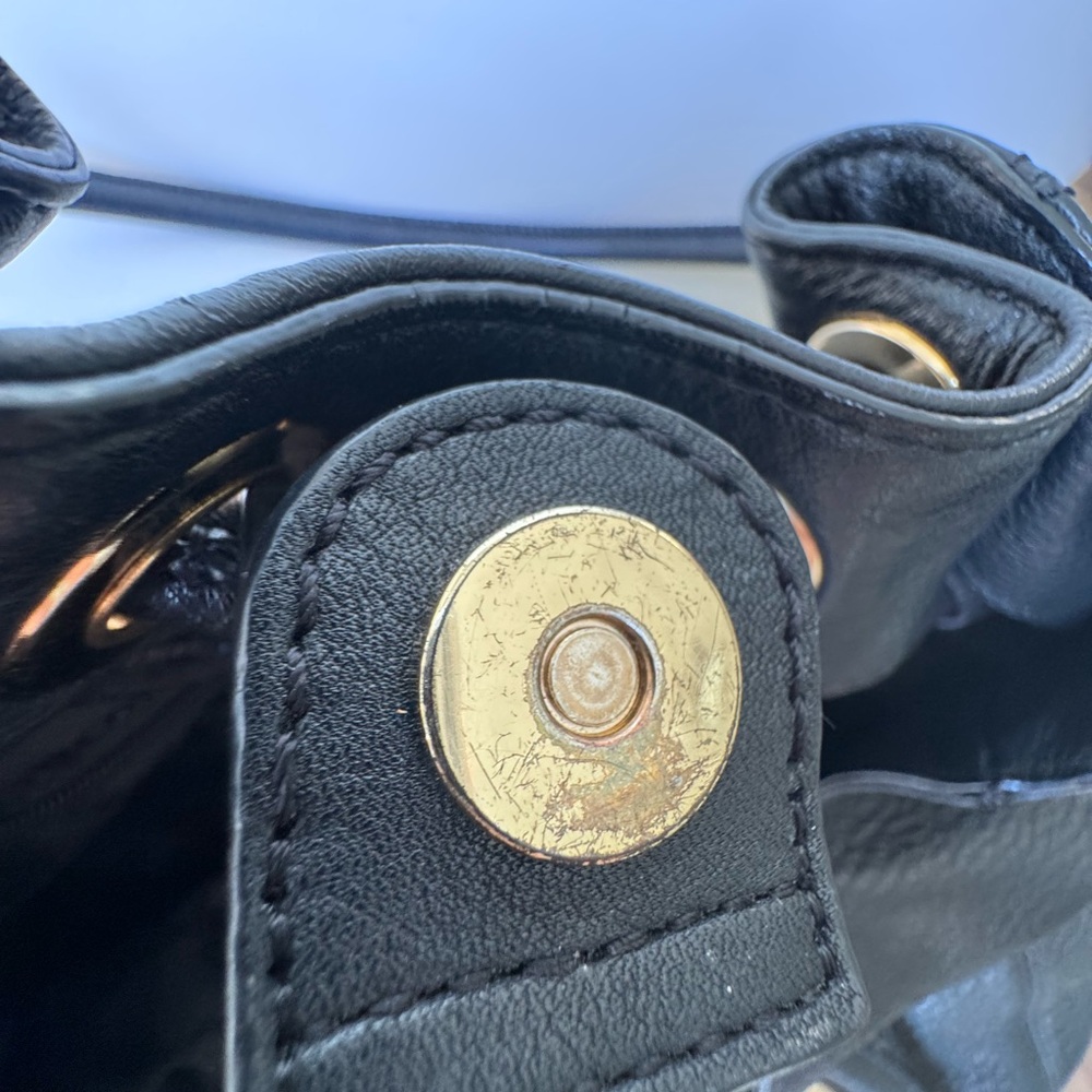 Michael Kors Fulton Drawstring Pebbled Handbag - Picture 13 of 14